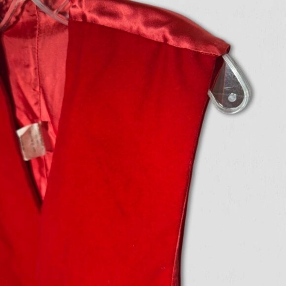 Vintage Rubie's Costume Red Velvet Vest Unisex XL - Picture 3 of 7